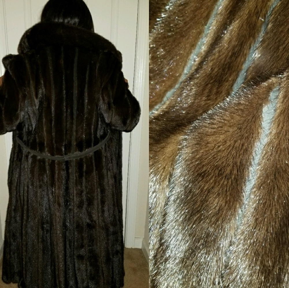 Mink long coat